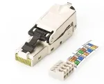 Digitus Feldstecker RJ45 Cat6a STP mit Staubschutzkappe