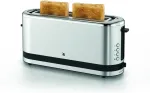 WMF 3200002113 K&uuml;chenminis Langschlitz-Toaster f&uuml;r 2 Scheiben Toast Edelstahl