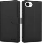 Tech-Protect Kaitse&uuml;mbris kaanega Wallet, Apple iPhone 17e / iPhone 16e, must,