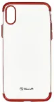 Tellur Cover Silicone Electroplated for iPhone X/XS red