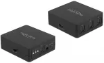 DeLOCK S/PDIF TOSLINK Switch 3 In 1 Out mit IR-Fernbedienung und USB Stromversorgung