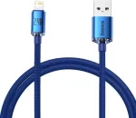 BASEUS Lightning Crystal Shine kaabel kiire laadimise andmekaabel 2.4A 1.2m Blue (CAJY000003)