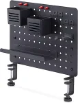 STARTECH CLAMP-ON PEGBOARD ORGANIZER WITH ACCESSORIES STEEL BLACK