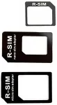 Xqisit SIM-kaardi adapterite komplekt, Nano -> Micro, Nano -> SIM, Micro -> SIM, n&otilde;el,