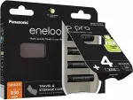 Panasonic Rechargeable batteries ENELOOP PRO AAA 930 mAh 4 szt + case (BK-4HCDE/4CP+CASE)