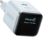 ANKER Charger Nano 45W, Smart Display, Blue