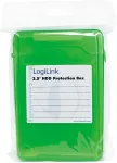 Logilink Festplatten Schutz-Box f&uuml;r 3,5" HDD&acute;s, gr&uuml;n