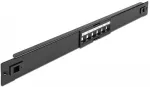 DELOCK 19" Keystone Patchpanel 6 Port werkzeugfrei