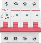 Noname Miniature Circuit Breaker, 4P, 50A, Class C, 6kA