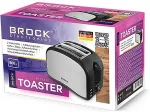 BROCK BT 1003 SS Toaster 800W, Black/Steel