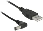DELOCK USB Gleichstomstecker 5,5x2,5mm - USB-A 1,5m black