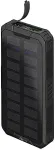 Goobay Outdoor fast charging power bank with solar (black, USB-C PD, QC 3.0, 20,000 mAh)