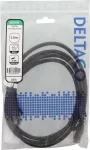 DELTACO k&otilde;rge painduv U/UTP Cat.6 patch-kaabel, 24AWG, TPE, 1,5 m, must