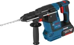 Bosch Cordless Rotary Hammer GBH 18 V-26 F Professional, 18 Volt (blue / black, L-BOXX, 2x Battery 5.0 Ah)