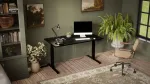 Cama MEBLE Desk with electric height adjustment MOON LONG 150x80x72-120 black