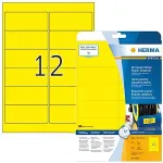 Solplanet HERMA Signal-Etiketten A4 99,1x42,3 mm gelb Folie 300 St.