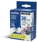 Brother TZE-263, white/blue, 36mm