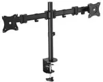 EQUIP Tischhalterung 13"-27"/2TFT 360&deg; H.verst. 8Kg schwarz retail