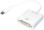 LOGILINK USB-C auf DVI Adapter Konform zur USB 3.1-Spezifikation Gen1, Unterst&uuml;tzt Mac OS X und Chrome OS Unterst&uuml;tzt HDCP 1.3, Videoaufl&ouml;sung bis zu 1080p. passend zum neuen MacBook Pro und zum MacBook 30,50cm (12) (UA0245A)