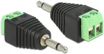 DeLOCK Adapter Klinke Stecker 3,5 mm > Terminalblock 2 Pin