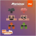 Marioinex Mini Waffle Building Blocks &ndash; City: Refuse Collection Truck, 148 pieces