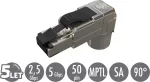 Solarix MPTL 90&deg; RJ45 CAT5E STP self-tapping connector SXRJ45-5E-STP-BK-SA-U