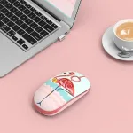 Hiir Tellur Kids Wireless Mouse Flamingo