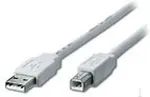 EQUIP USB2.0 Druckerkabel USB-A->USB-B St/St 3.00m transp. Polybeutel