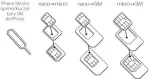 FOREVER SIM adapter set microSIM 3ff-2ff nano 4ff-2ff nano 4ff-3ff with applicator