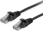 Equip Patchkabel Cat6 U/UTP 2xRJ45 15.00m schwarz PVC Polybeutel