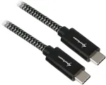 SHARKOON USB 3.1 C-C black / grey 0.5m - Aluminum + Braid