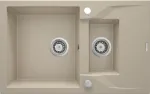 Deante 1.5-bowl granite sink with drainer