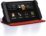 HTC Kaitse&uuml;mbris kaanega One mini, must ja punane