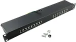Logilink Patchpannel 19" 16 Port Cat6 STP black EconLine