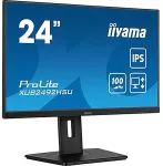 Monitor Iiyama ProLite XUB2492HSU-B6, Full HD, USB, Kit (USB), schwarz TFT , Widescreen, 16:9, Bildschirmdiagonale: 60,5 cm (23,8"), Aufl&ouml;sung: 1920x1080 Pixel, VESA Mount (100x100 mm), Blickwinkel 178/178&deg;(H/V), Kontrast: 1300:1, Anschlu&szlig;: USB (4x), ...