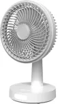 Fellowes Platinet PRDF0536 table fan 16 cm, night light function, oscillation, 3000 mAh battery,