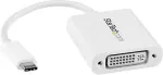 Startech .com USB-C auf DVI Adapterkabel - USB Typ-C auf DVI Konverter / Adapter - 2560x1600 - Externer Videoadapter - USB Type-C - DVI - wei&szlig; (CDP2DVIW)