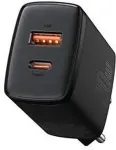 Noname Baseus Compact Quick Adapter 20Watt USB-C + USB-A sort
