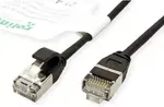 ROLINE GREEN U/FTP Patchkabel Cat.6A (Class EA), LSOH, slim, schwarz, 3 m