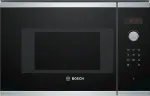 Mikrolaineahi Bosch Serie 4 BFL523MS0 microwave Black, Stainless steel Solo microwave Built-in 20 L 800 W