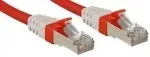 Lindy Premium - Patch-Kabel - RJ-45 (M) - RJ-45 (M) - 3,0m - SFTP - CAT 6a - halogenfrei - Rot (45387)