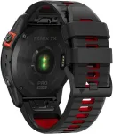 Tech-Protect kellarihm IconBand Pro Garmin fenix 3/5X/3HR/5X Plus/6X/6X Pro/7X, must/punane