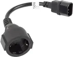 LANBERG CA-C14E-10CC-0018-BK power cable Black C14 coupler