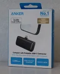 ANKER SALE OUT. Nano Power Bank Built-In with USB-C Connector | A1653H11 | 5000 mAh | Black | DEMO