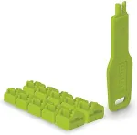 Lindy RJ45 Port Schl&ouml;sser gr&uuml;n, 10 Stck + 1 Schl&uuml;ssel