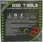 DSDTOOLS Kokkupandavad magnetosade alused &ndash; 4-osaline komplekt DS1423