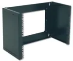 Digitus patch holder for wall mounting, 483mm (19") (black, 4 U, depth adjustable 250mm - 430mm)