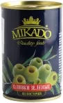 Mikado Rohelised oliivid, kivideta, 314 ml/ 280 g/ 90 g
