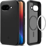 Spigen Kaitse&uuml;mbris Thin Fit (MagFit), Google Pixel 9a, must, &otilde;huke, MagSafe &uuml;hilduv,