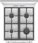 Pliit Gorenje GK5C42WF-B | Cooker | Hob type Gas | Oven type Electric | White | Width 50 cm | Depth 59.4 cm | Grilling | Energy efficiency class A | 70 L